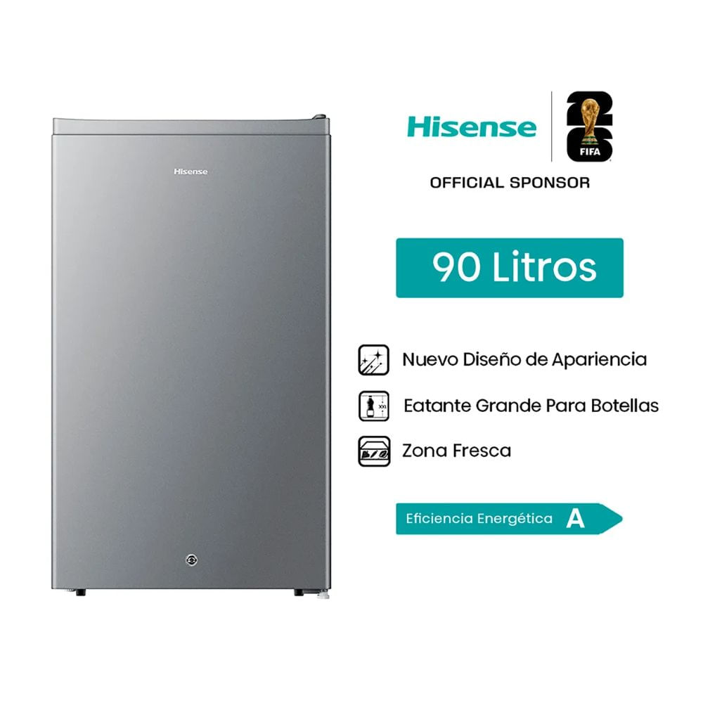 Frigobar  HISENSE 90L RR121H. GRIS
