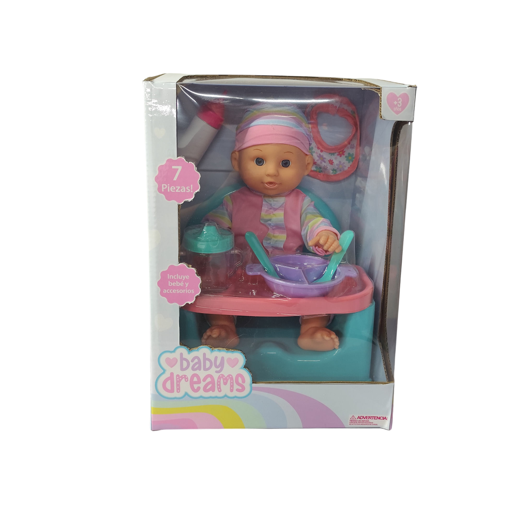 Muñeca 13" Silla de Comer HX870 BABY DREAMS