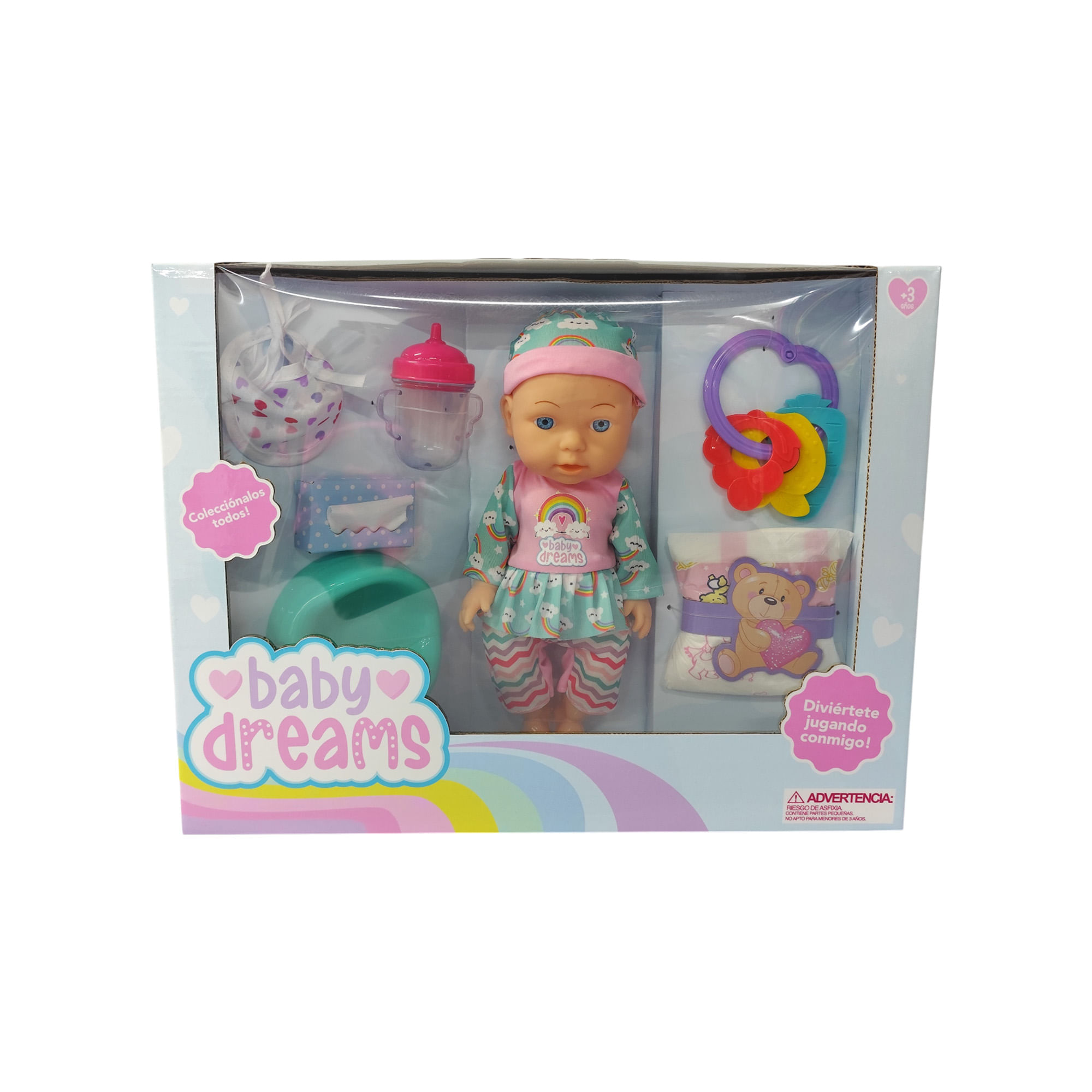Muñeca con Accesorios BABY DREAMS MB1109 x1 unidad