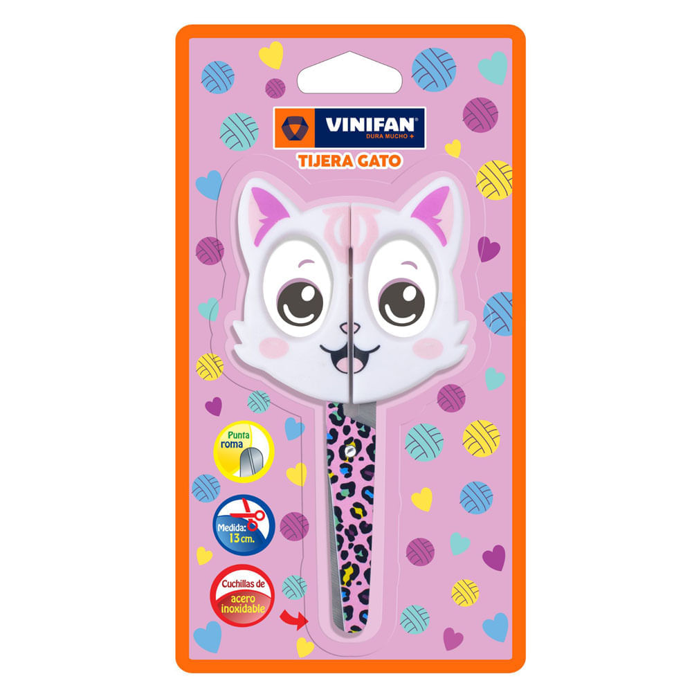 Tijera Infantil Gato VINIFAN 1un