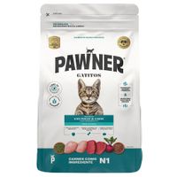 Comida para Gatos PAWNER Cachorros Con Pollo y Carne Bolsa 1Kg