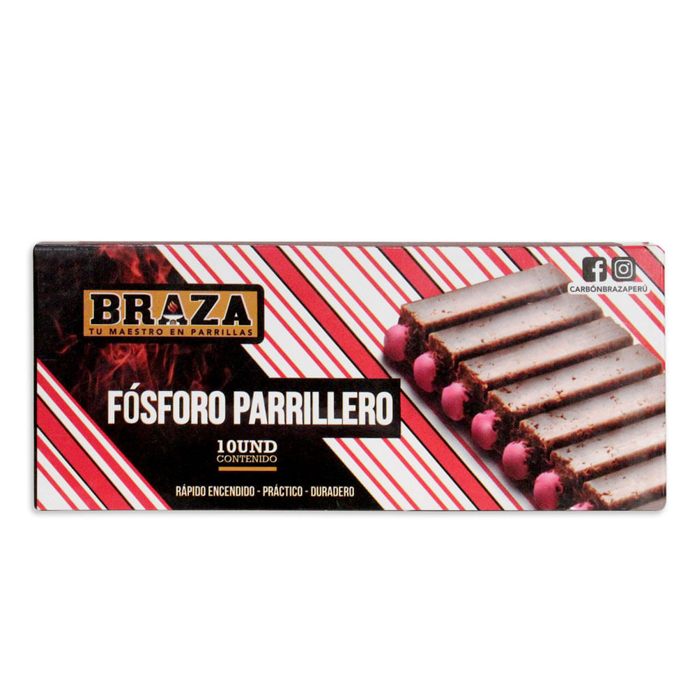 Fósforo Parrillero BRAZA Caja 10un