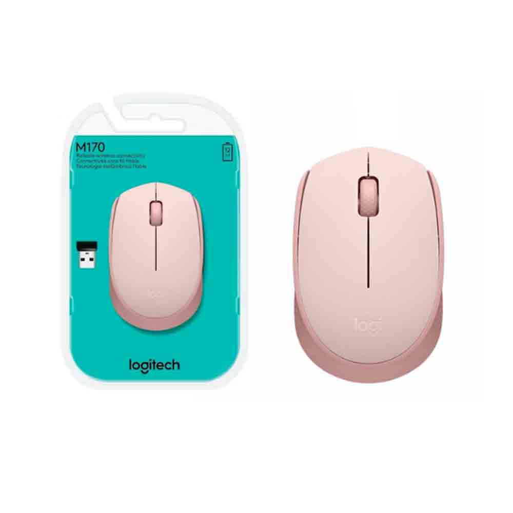 Mouse Logitech M170 Wireless 1000 DPI Rosa
