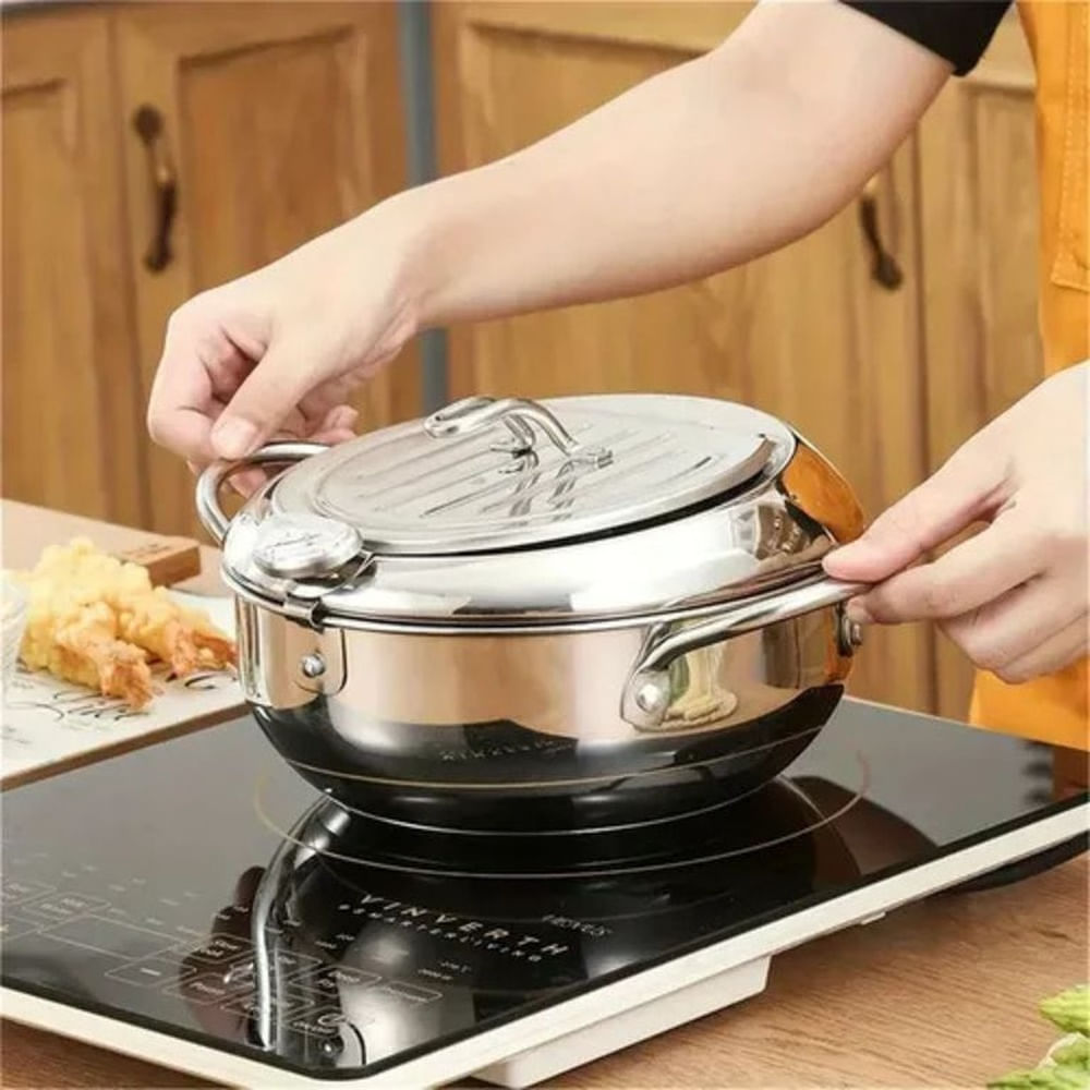 Freidora de Pollo Japonesa con Termómetro 2.2 L