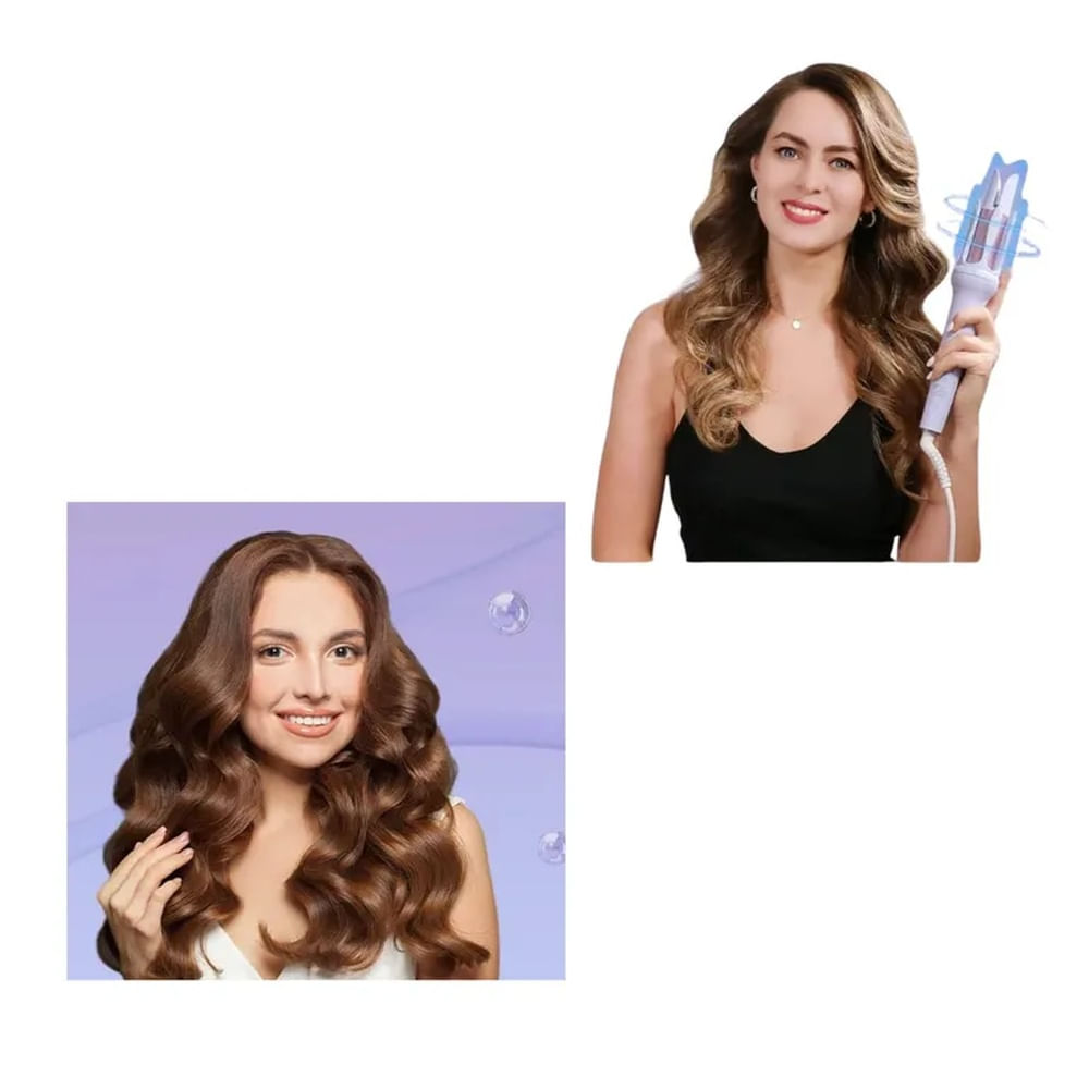 Ondulador Rizador Automático Para El Cabello Rosa