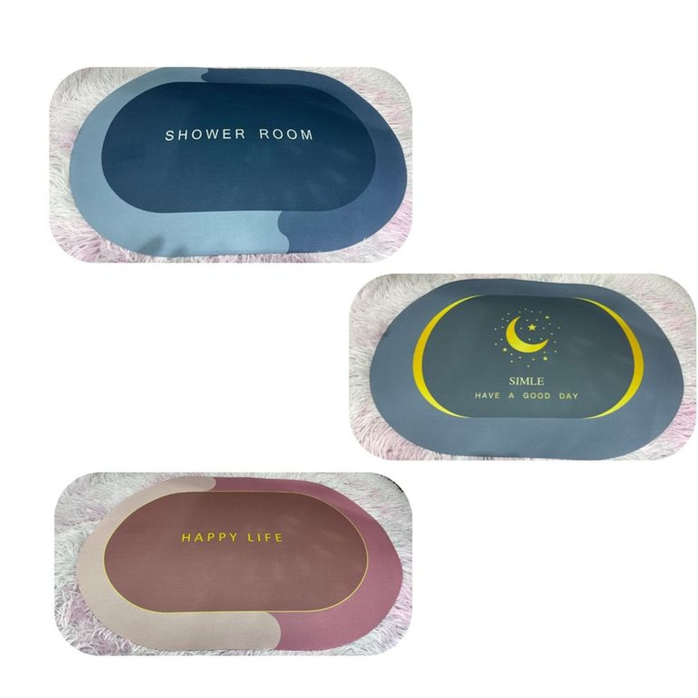 Piso Absorbente Secado Rápido Antideslizante x 3 unidades