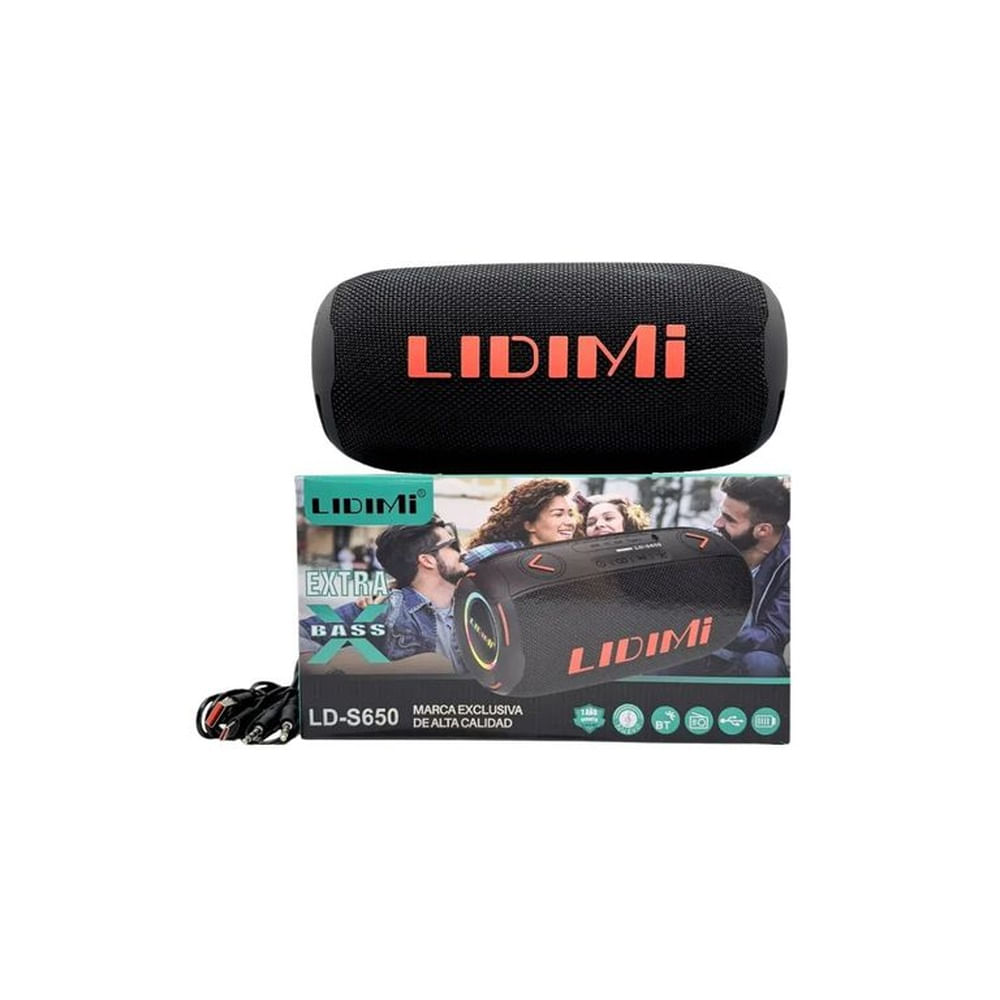 Parlante Portátil Lidimi LD-S650 BT Radio FM Luces RGB