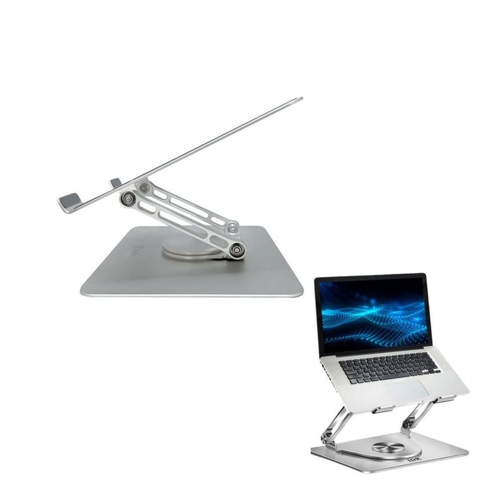 Soporte De Aluminio Giratorio 360° Para Laptos