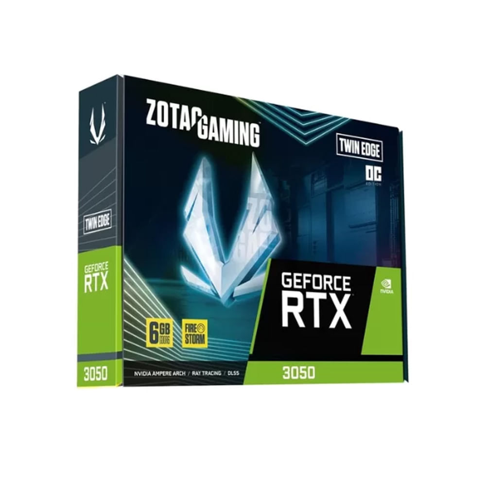 Tarjeta gráfica ZOTAC RTX 3050 6GB TWIN EDGE OC velocidad aumentada