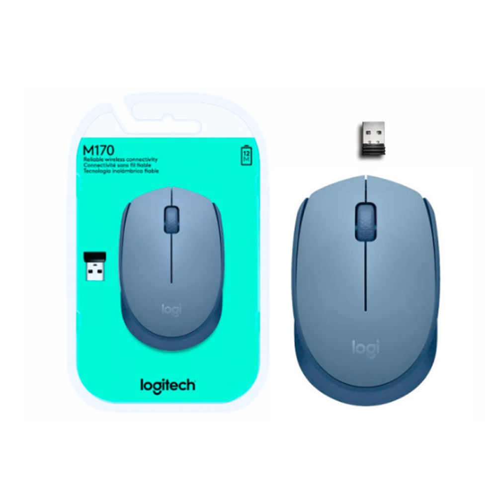 Mouse Logitech M170 Wireless 1000 DPI Bluegray