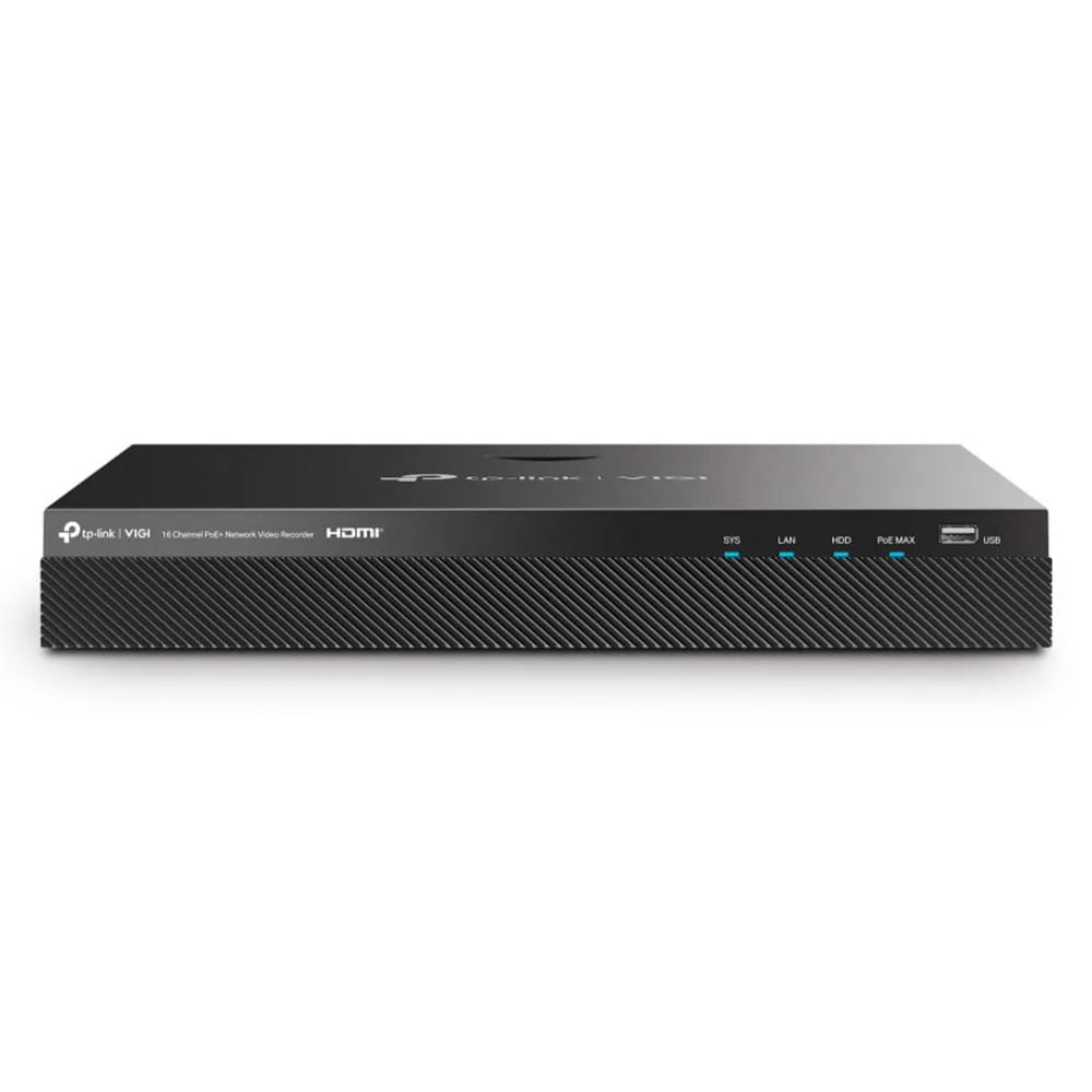 NVR TP-LINK VIGI NVR2016H-16P 16 Canales PoE 90 W 80 Mbps HDMI 4K
