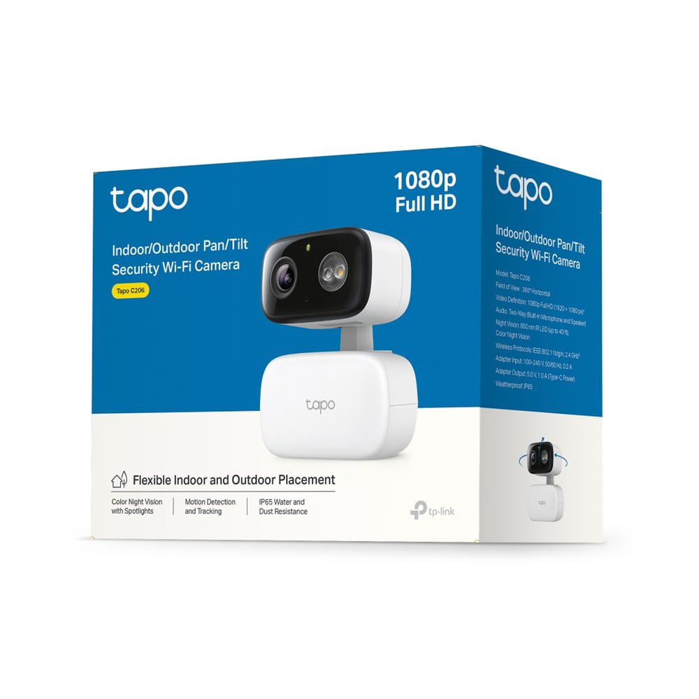 Cámara de vigilancia TP-Link Tapo C206 resolución interior/exterior