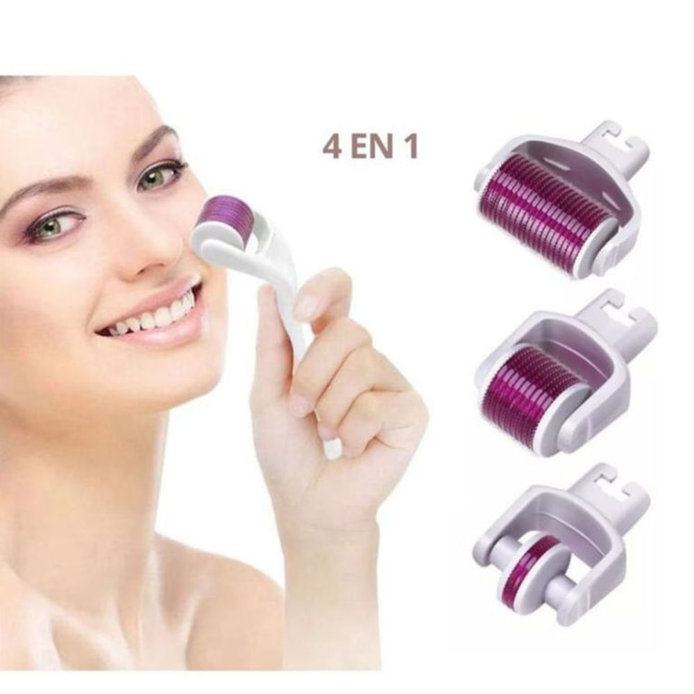 Derma Roller Rodillo de Mesoterapia 4 en 1