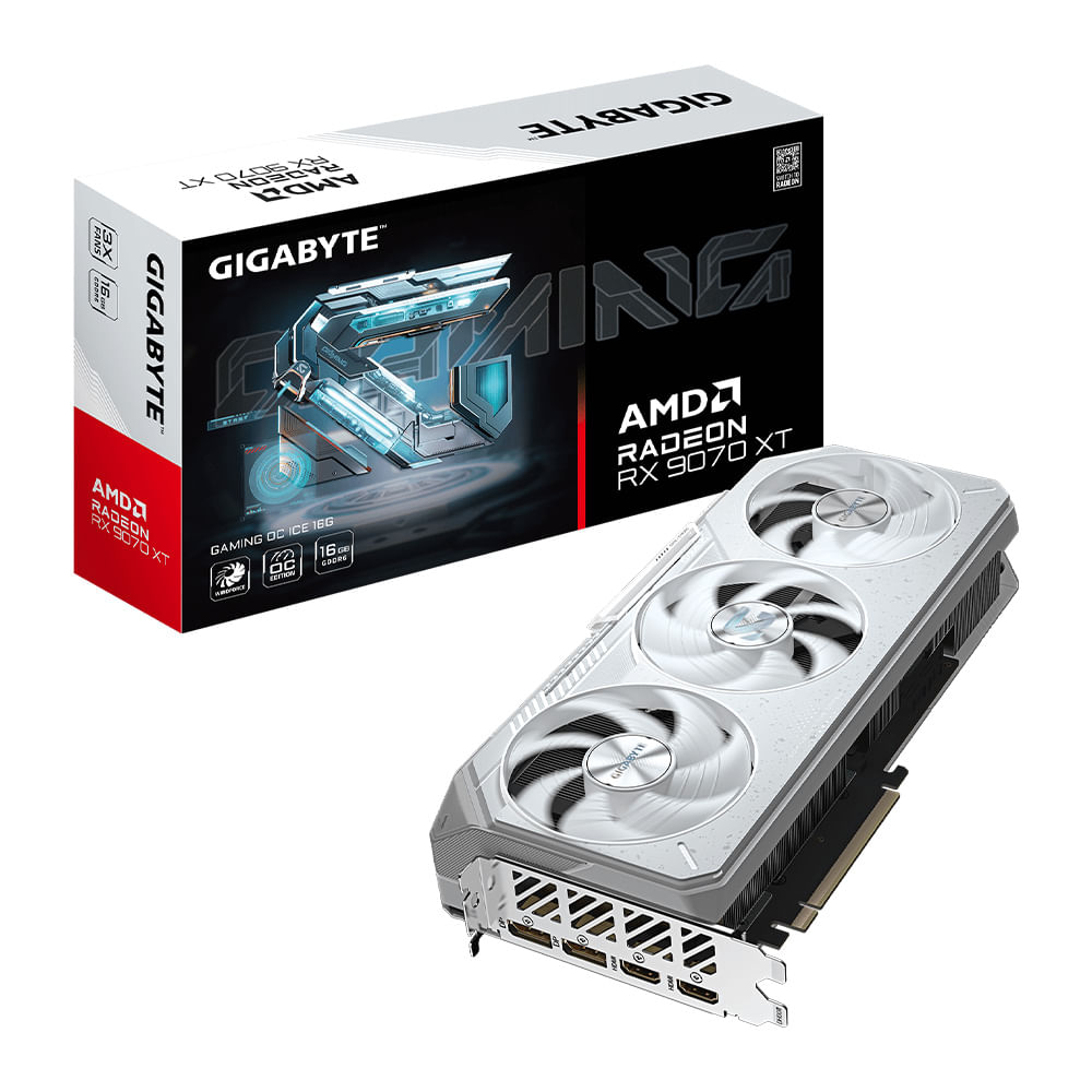 Tarjeta de video GIGABYTE Radeon RX 9070 XT Gaming OC 16G 16 GB