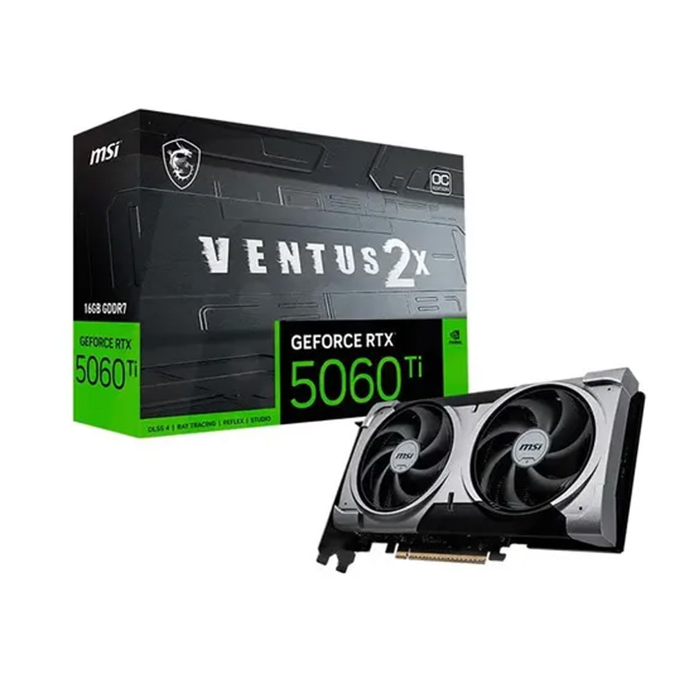 Tarjeta gráfica MSI GeForce RTX 5060 Ti 8GB 128 bit velocidad OC Plus