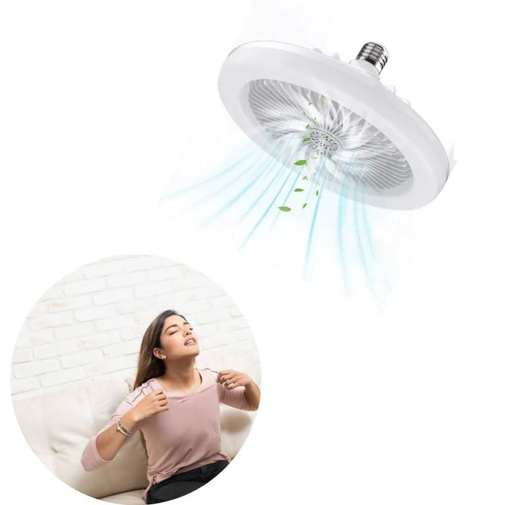 Foco Ventilador De Techo Con Control Remoto