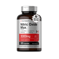 Horbaach Oxido nitrico 3000 mg Preentrenamiento con L arginina y L citrulina para hombres y mujeres