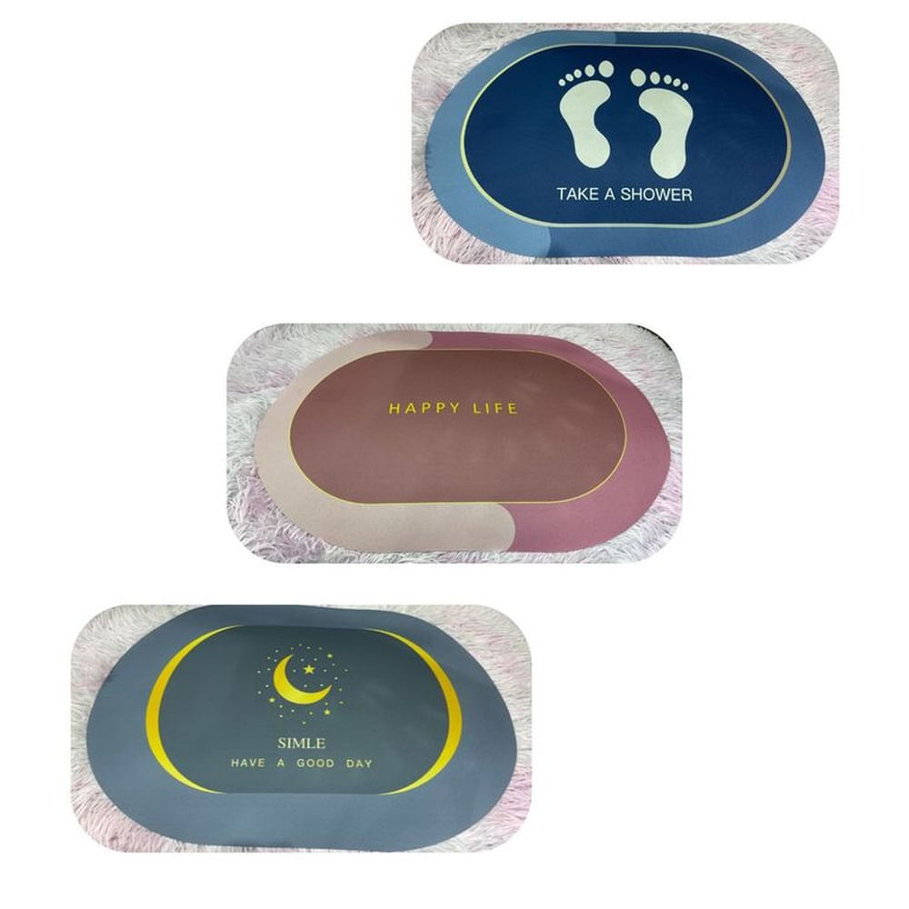 Piso Alfombra Absorbente De Secado Rápido Antideslizante