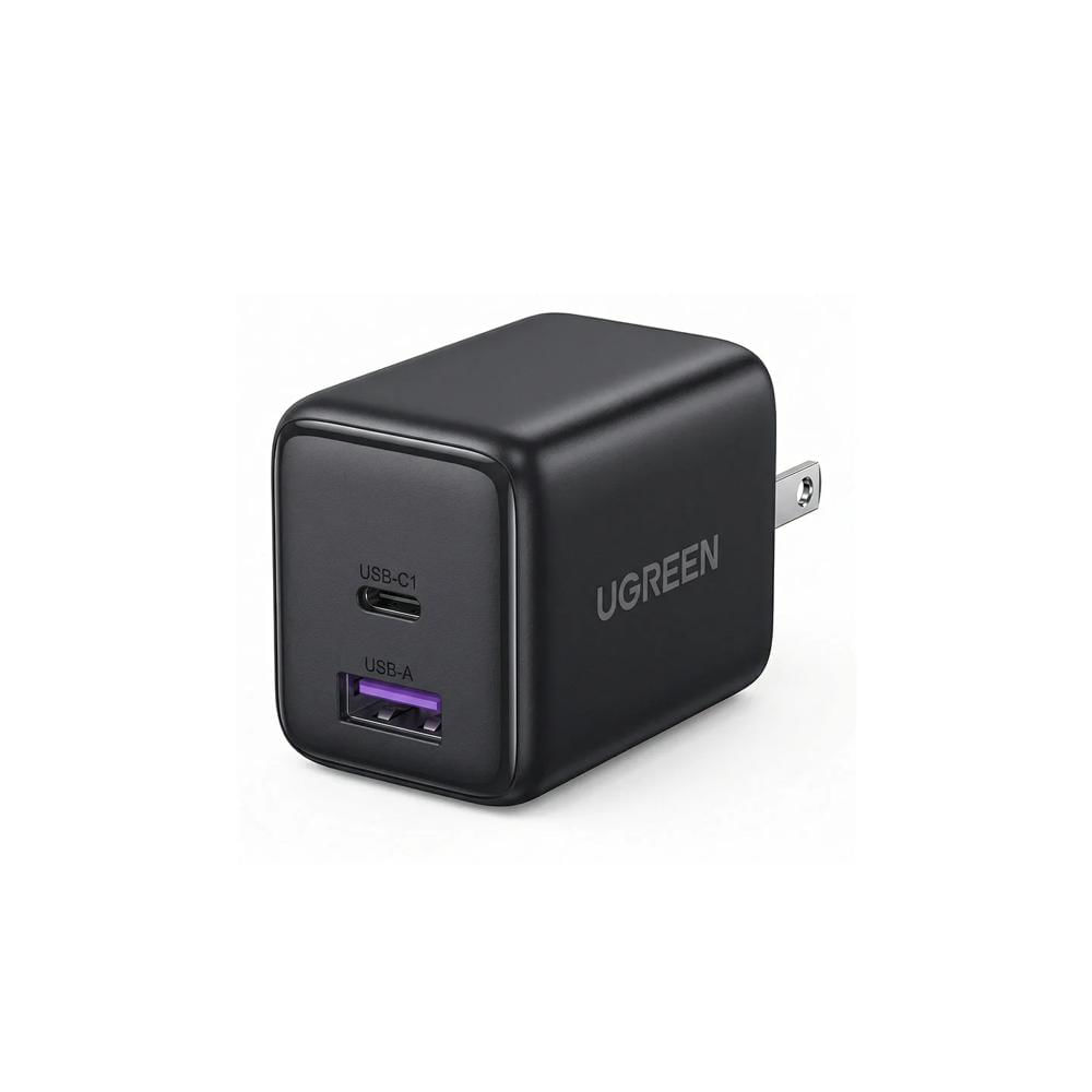UGREEN Cargador 30W GaN 2 en 1 USB-C USB-A Carga Rápida PD 3.0 Gris X516 65025