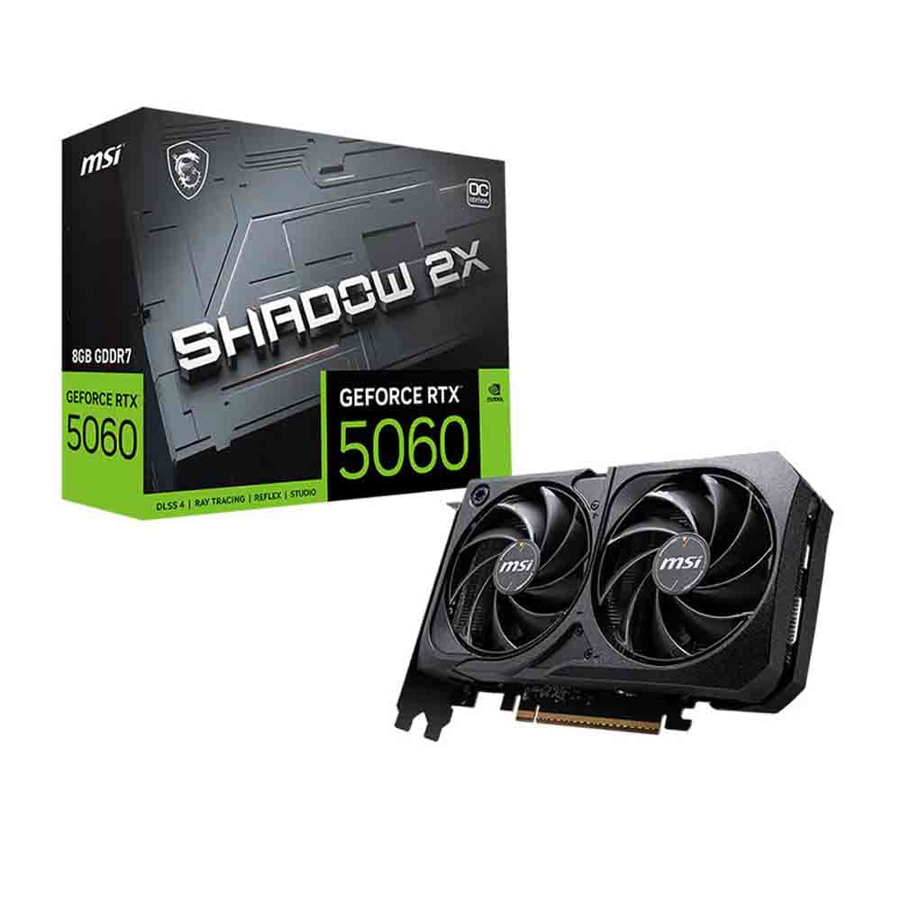 Tarjeta de video MSI GeForce RTX5060 8GB GDDR7 PCIe 5.0