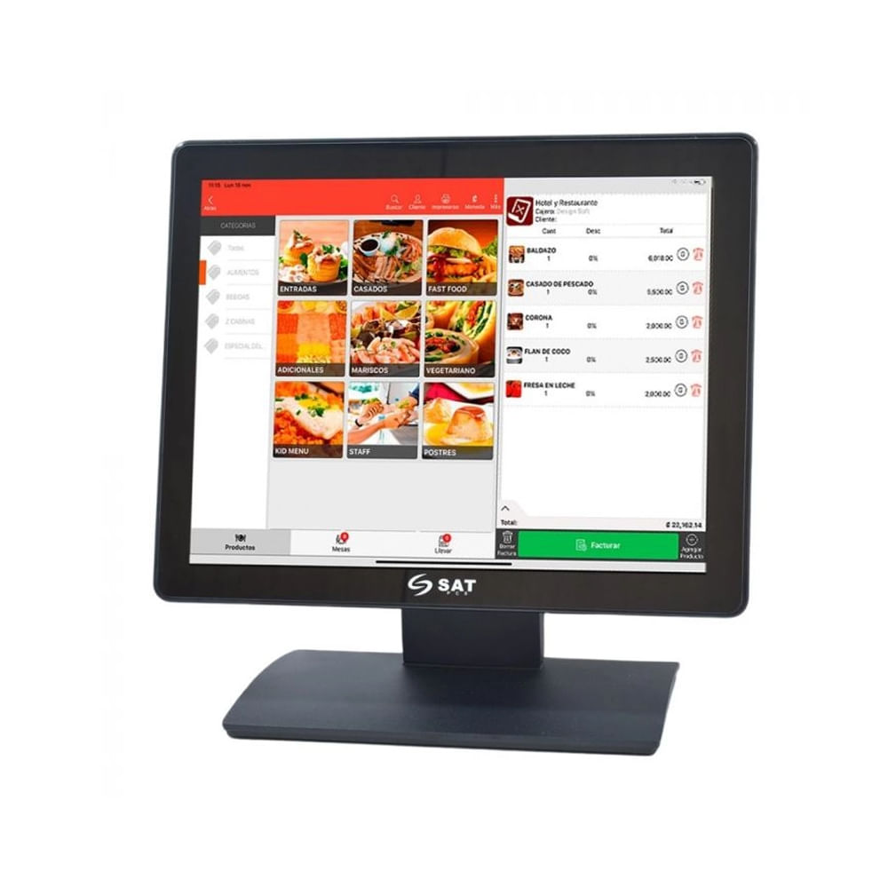 Monitor SAT 1054FPH Capacitiva Touch 15 pulgadas