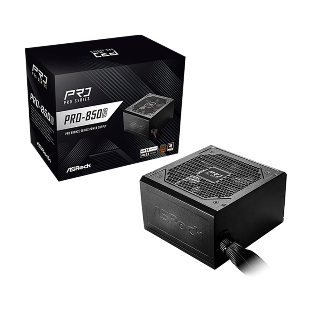 Fuente de alimentación Asrock PRO-850B 850 W ATX 80 Plus Bronze