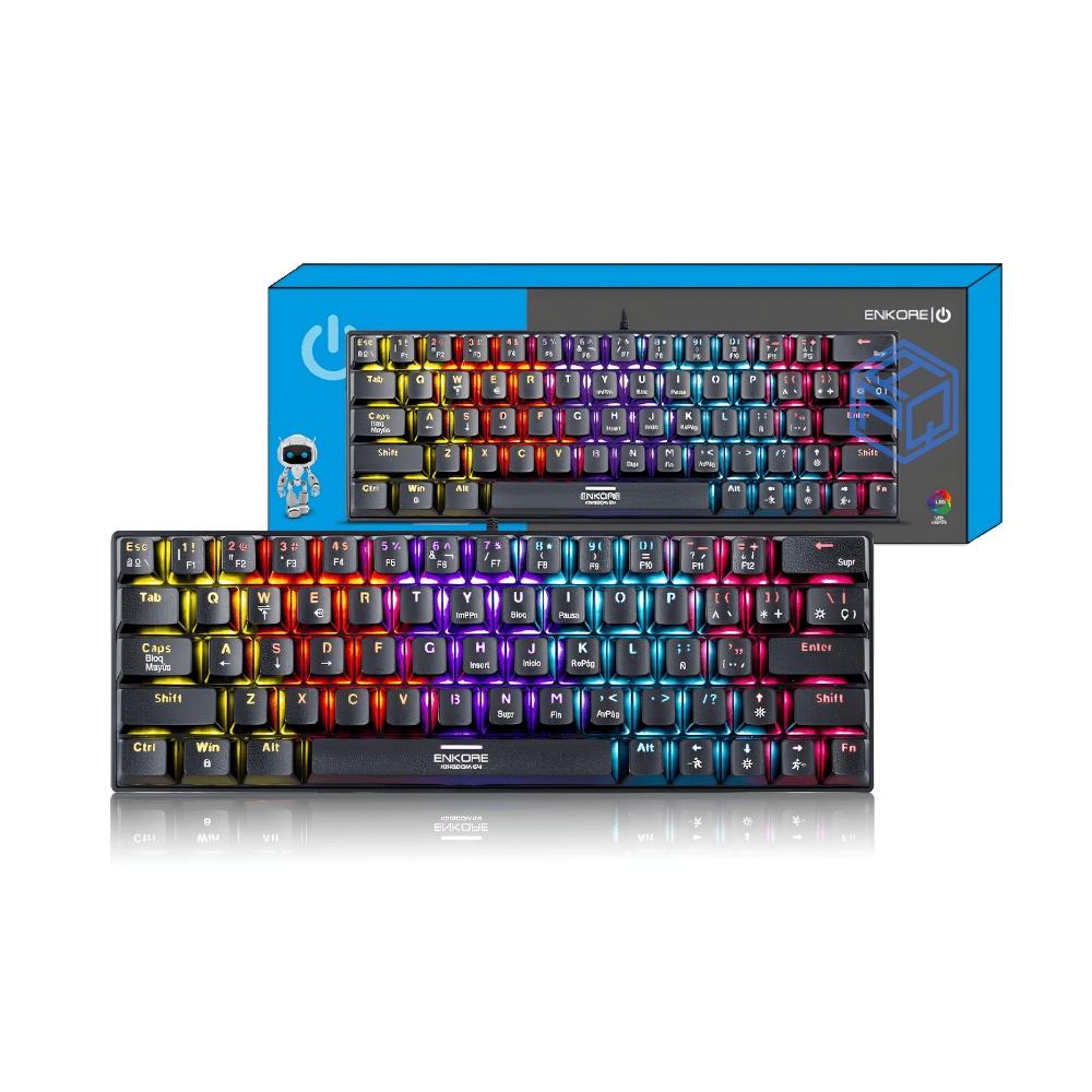 KINGDOM 64 ENK1008 RAINBOW TECLADO GAMER MECANICO