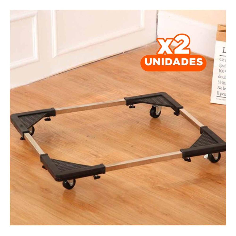 Pack2 Soporte de Cocina en Acero Negro para Muebles del Hogar Y+Regalo Sticker