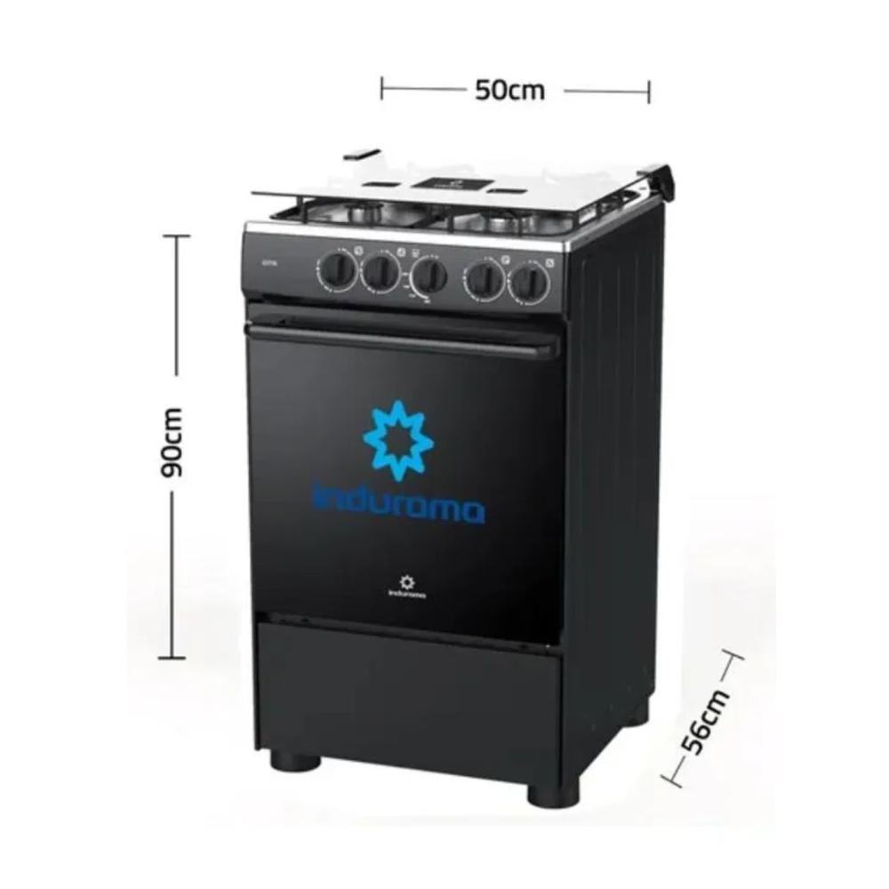 Cocina Indurama Goya 4 Hornillas Negro