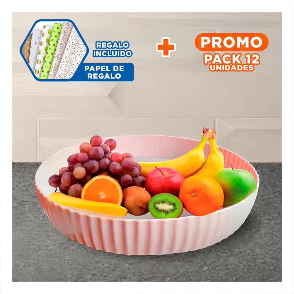 Pack12 Estructura Para Especias Plastico 30.5x6x30.5cm Practica Rosado Y+Papel Regalo