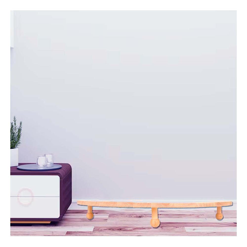 Estructura Circular Decorativa de Madera con Patitas para Casa