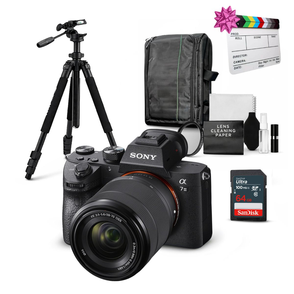 Cámara Sony Alpha 7 III Mirrorless y Lente 28-70mm II y Kit Ultimate