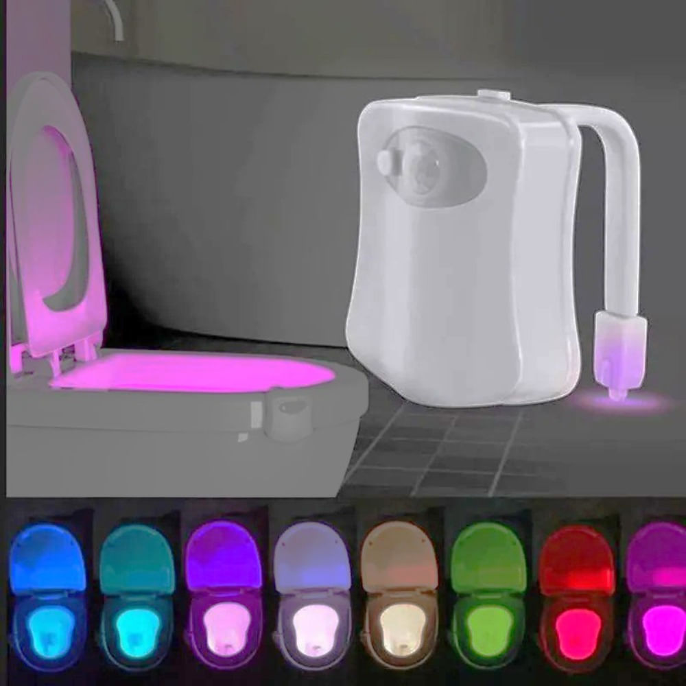 Luz De Inodoro Sensor De Luz Nocturna Led Para Baño