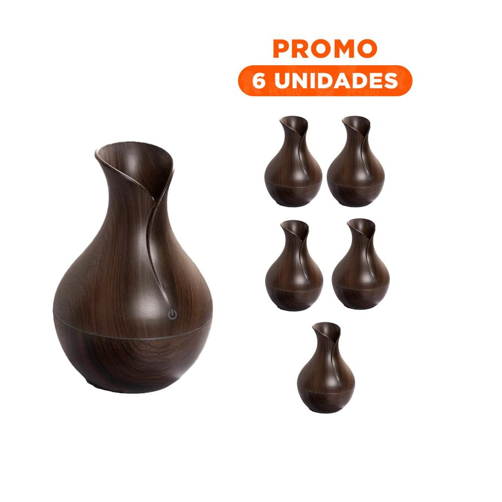 Pack6 Difusor para Espacios del Hogar con Madera Oscuro Decorativo