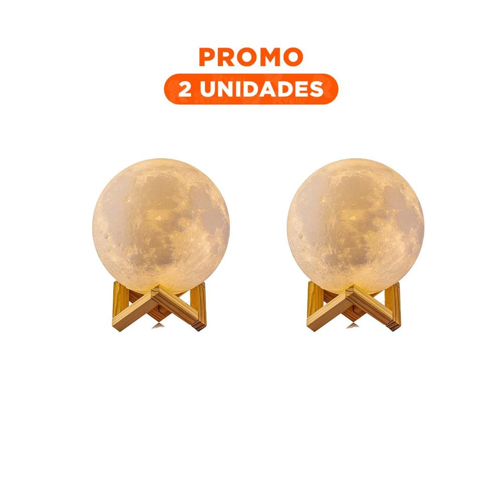 Pack2 Minimal Decorativo Humidificante con Luz de Luna para Hogar