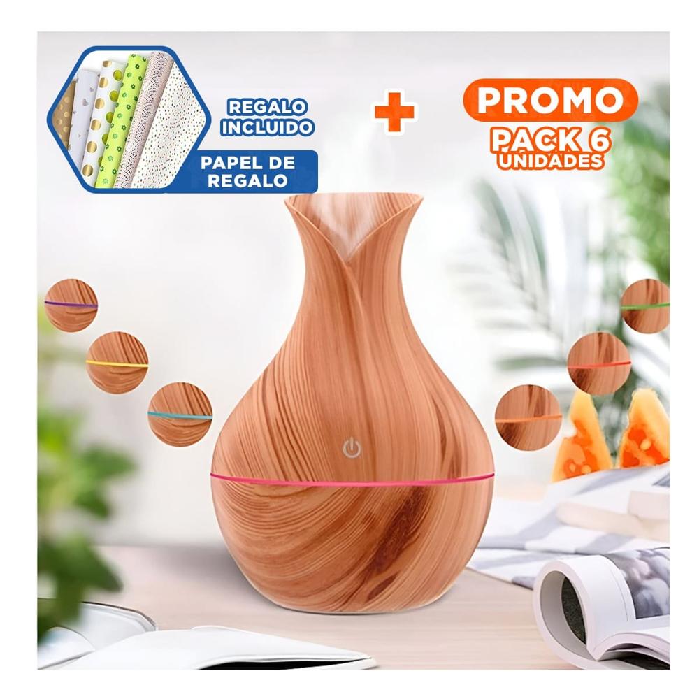Pack6 Elemento Calido Aromatico Madera Claro para Decoracion Casa Y+Papel Regalo