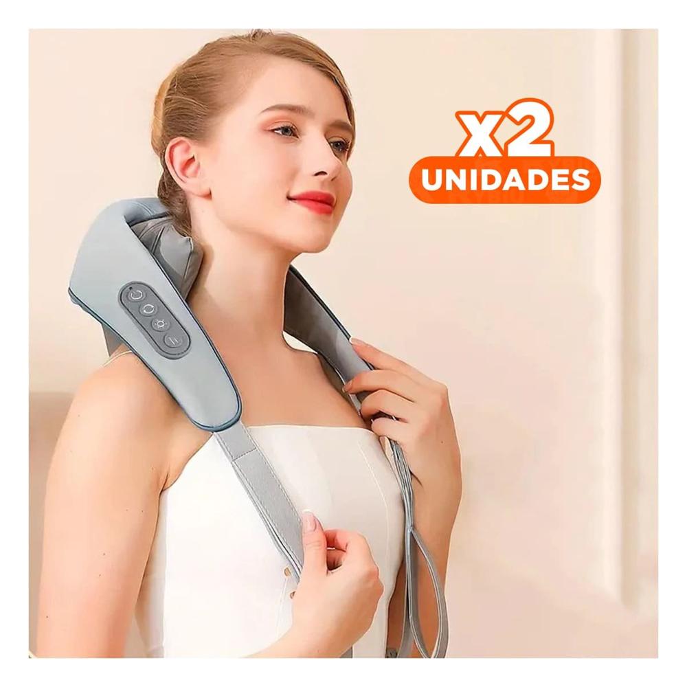 Pack2 Accesorio Portatil de Cuello y Hombros Caja Roja para Momento de Relax Y+Regalo Sticker