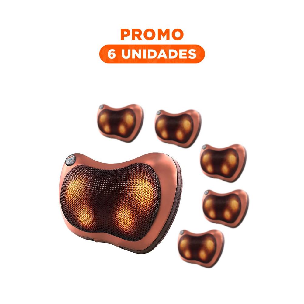 Pack6 Almohada Masajeadora con Calor para Hogar