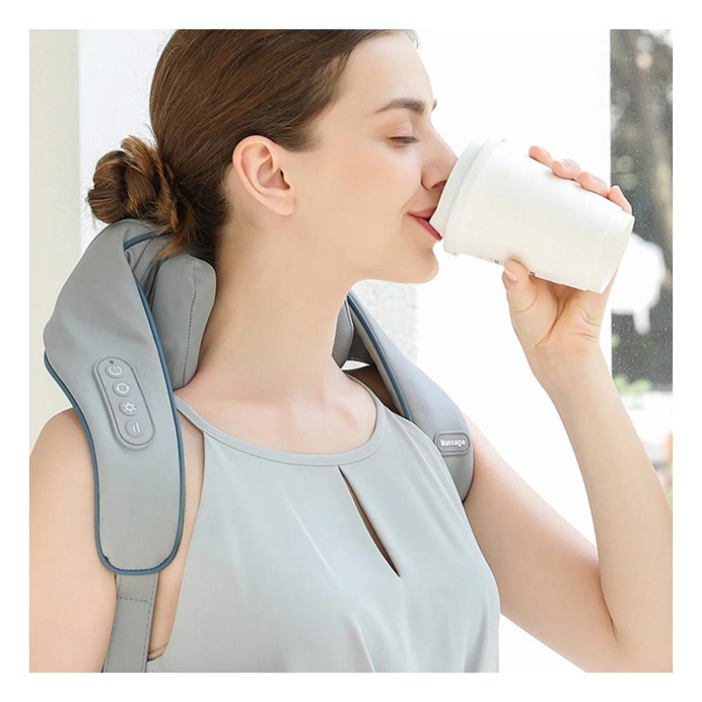 Aparato Electrico de Cuello y Hombros Caja Roja para Alivio Muscular Y+Ligas Regalo