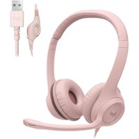 AUDÍFONOS ALÁMBRICOS H390 LOGITECH | ROSA