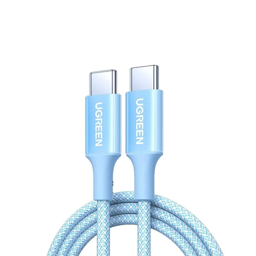 Cable Ugreen USB-C a USB-C 100W PD Trenzado De Nylon 2m Azul L502 65254