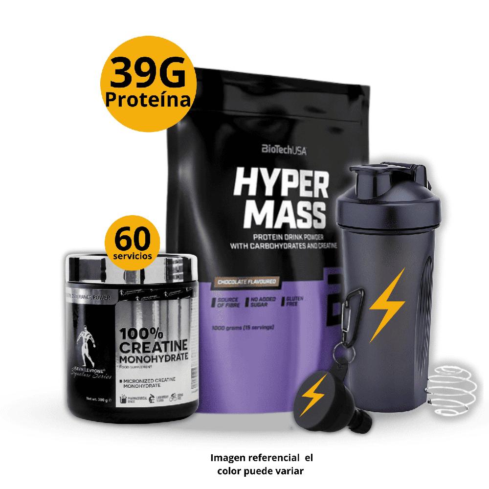 Ganador de masa Hyper mass 1kg Chocolate - Creatina Kevin Levrone de 300gr - regalos