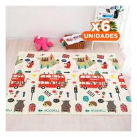 Pack6 Moqueta Moderna de Decoracion para Hogar Casa Sala Dormitorio Suave Y+Regalo Sticker