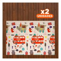 Pack2 Estera Infantil de Decoracion Hogar para Casa Sala Dormitorio Suave Y+Regalo Sticker