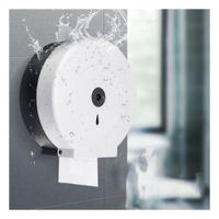 Soporte mural de papel higienico jumbo en blanco y negro para hogar Y+Regalo Sticker