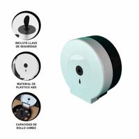 Portarrollos de papel higienico jumbo en blanco y negro para uso frecuente Y+Ligas Regalo