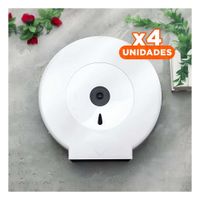 Pack4 Instalacion de papel higienico jumbo en blanco y negro para espacios comunes