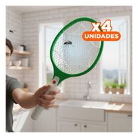 Pack4 Estructura Mosquitera Compacta para Dormitorio Oficina y Patio Verde
