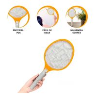 Aparato Mosquitera Compacto y Ligero para Dormitorio Oficina y Jardin Anaranjado Y+Ligas Regalo