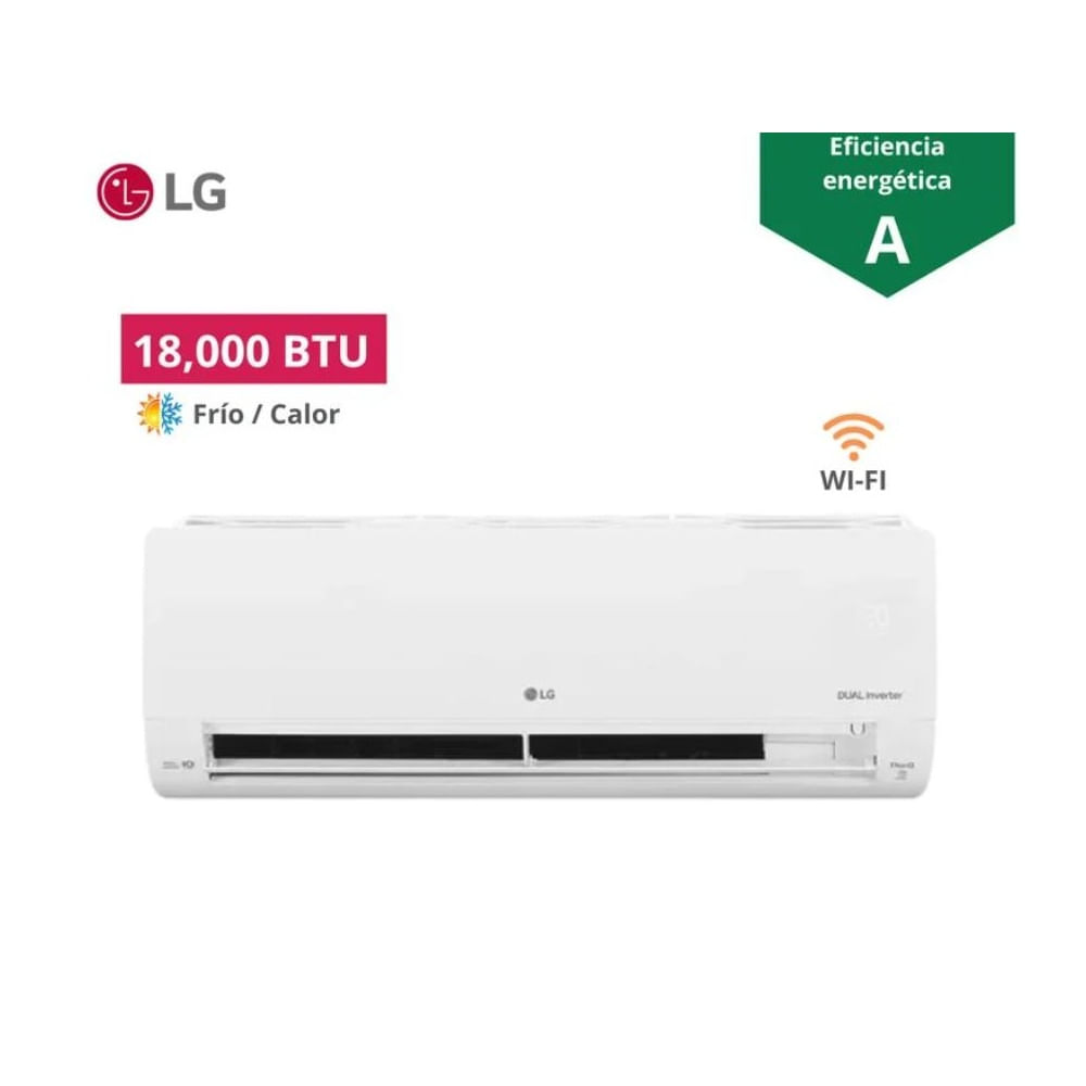Aire Acondicionado LG Inverter 18000 Btu Fríocalor Vm182ht